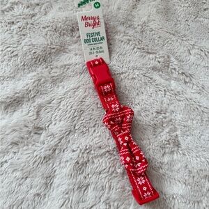 NWT Festive Holiday Christmas Dog Collar Size Medium